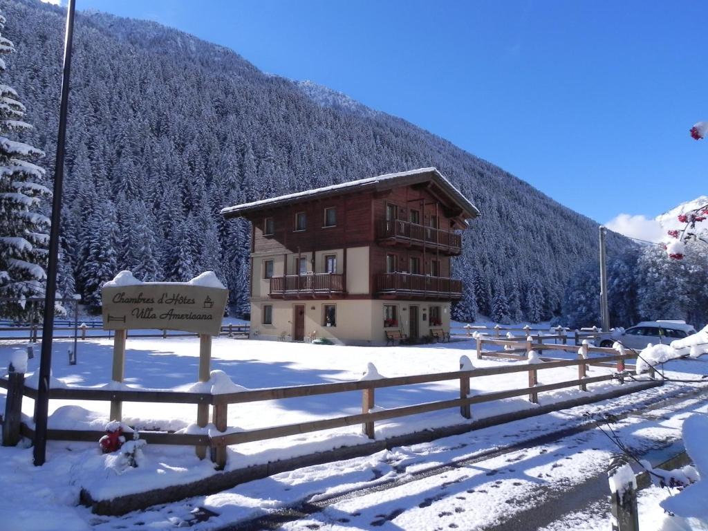 Villa Americana Chambres D'Hotes Champoluc Dış mekan fotoğraf